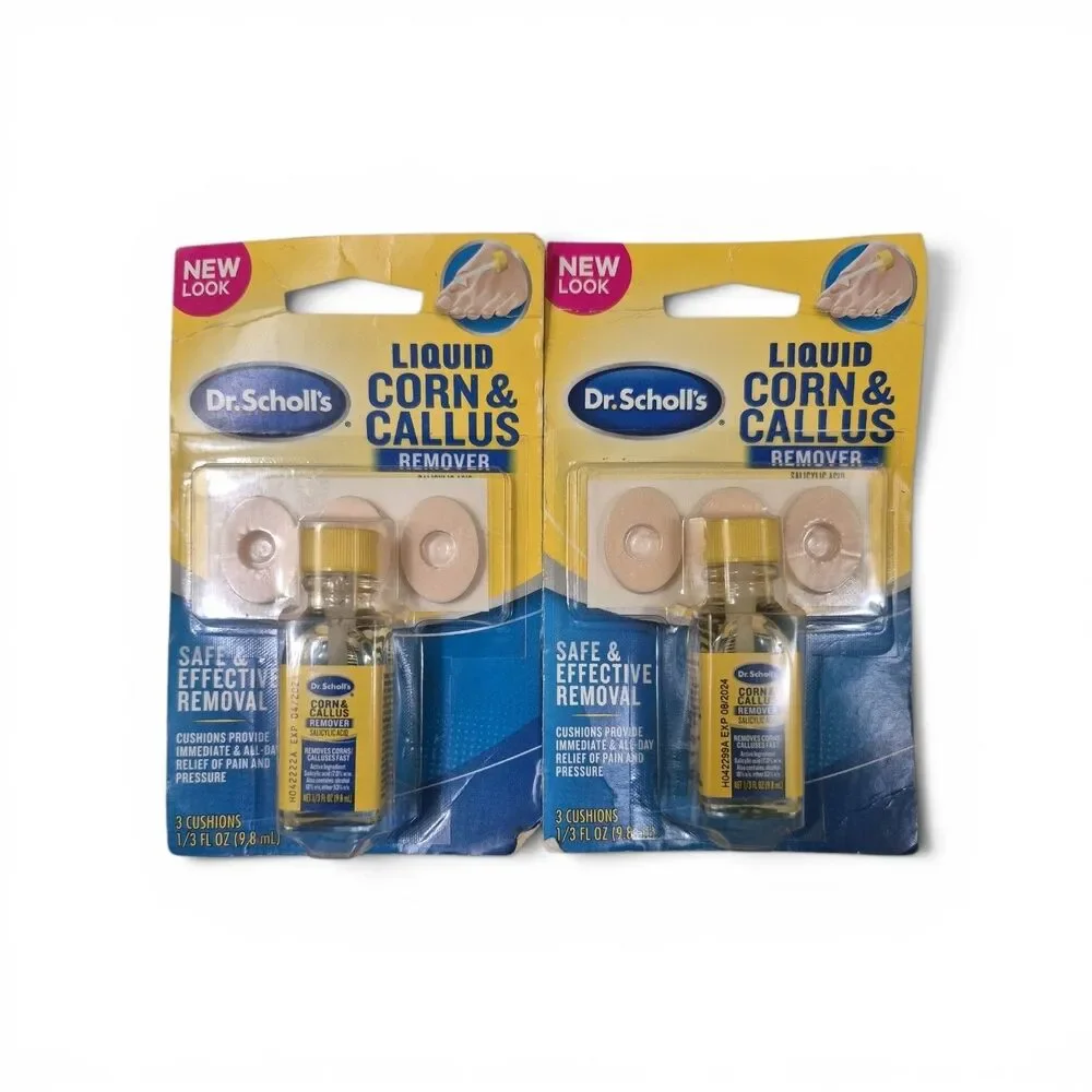 2 Pack Liquid Corn & Callus Remover, 0.33 Ounce   Removes Corns & Calluses Fast